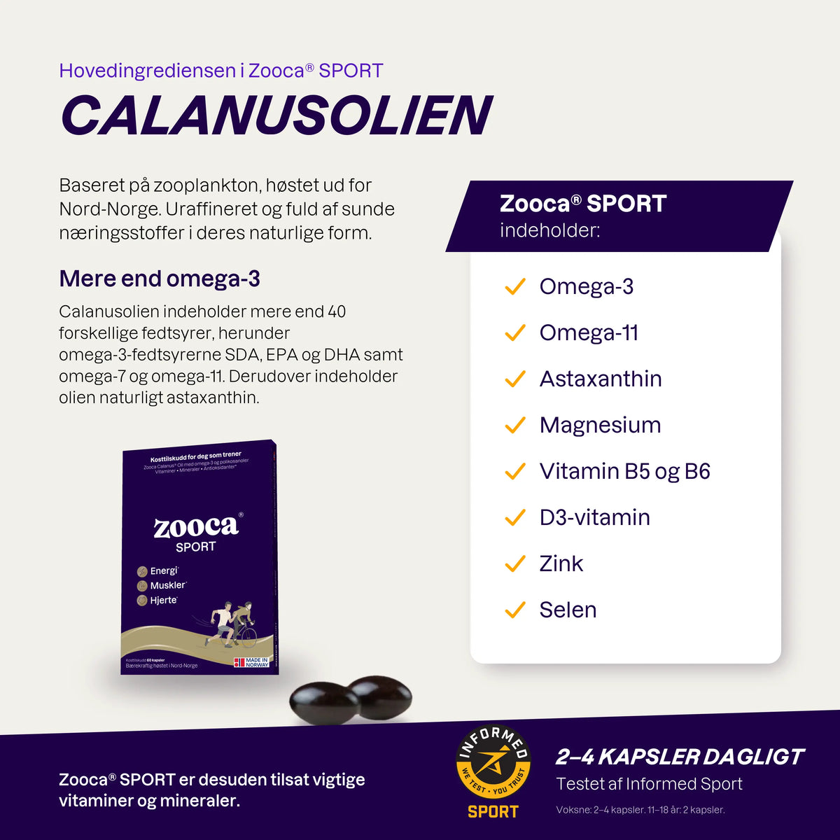 Zooca® Sport - 3 æsker